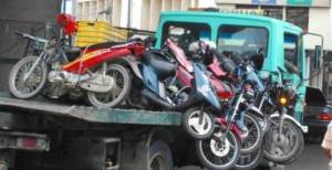 Motocicletas incautadas