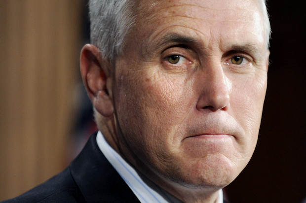 U.S. Representative Pence and Senator DeMint arrive for a news conference about their goal of permanently extending Bush-era tax rates at the Capitol in Washington